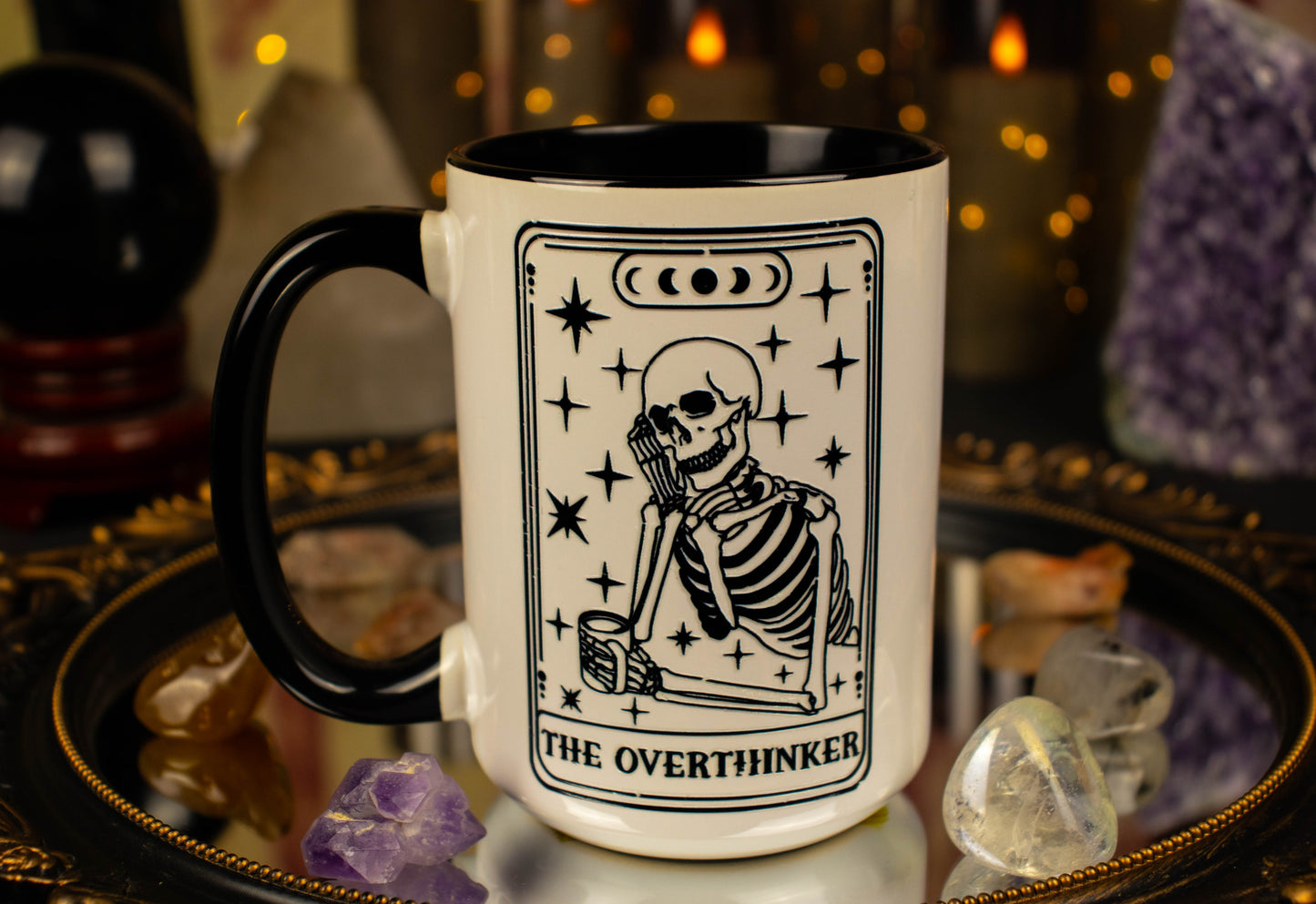 'The Overthinker' Line Tarot 15oz Mug