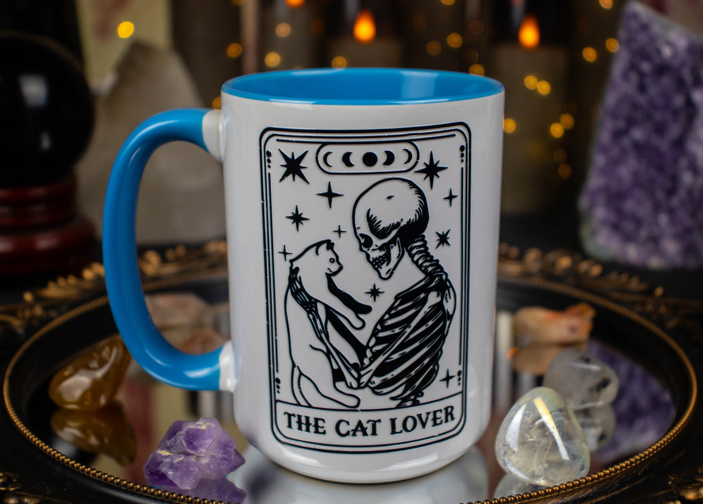 'The Cat Lover' Line Tarot 15oz Mug