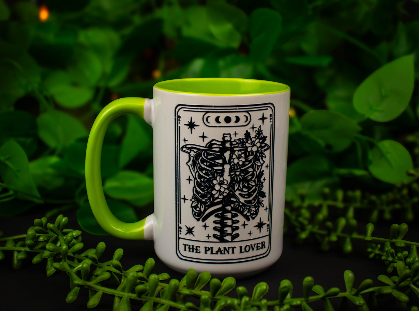 'The Plant Lover' Line Tarot 15oz Mug