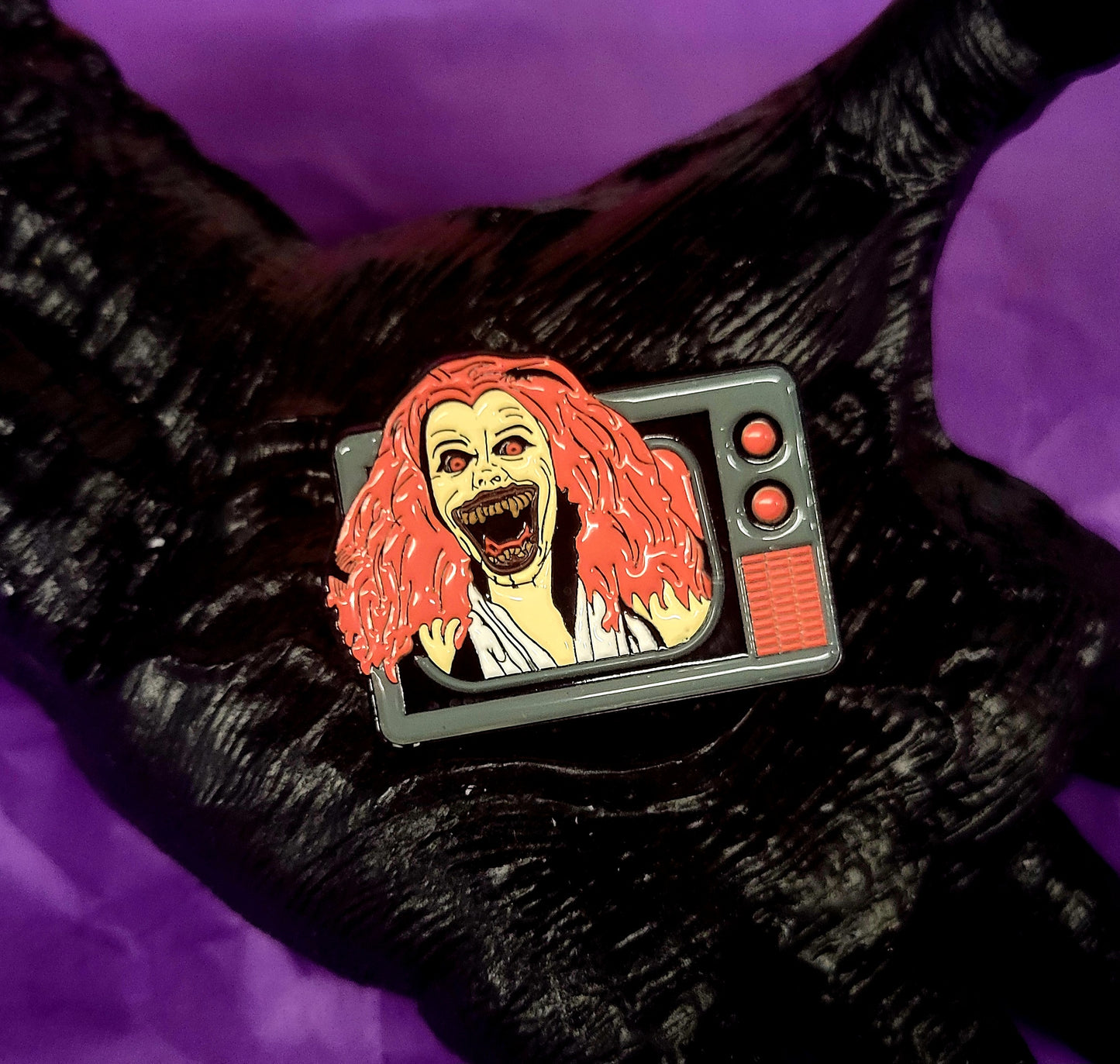 "Fright Night TV" Small Enamel Pin