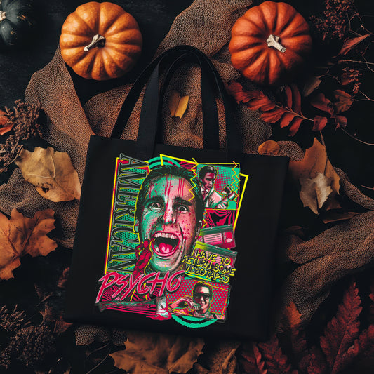 American Psycho - Full Color - Patrick Bateman- Tote Bag