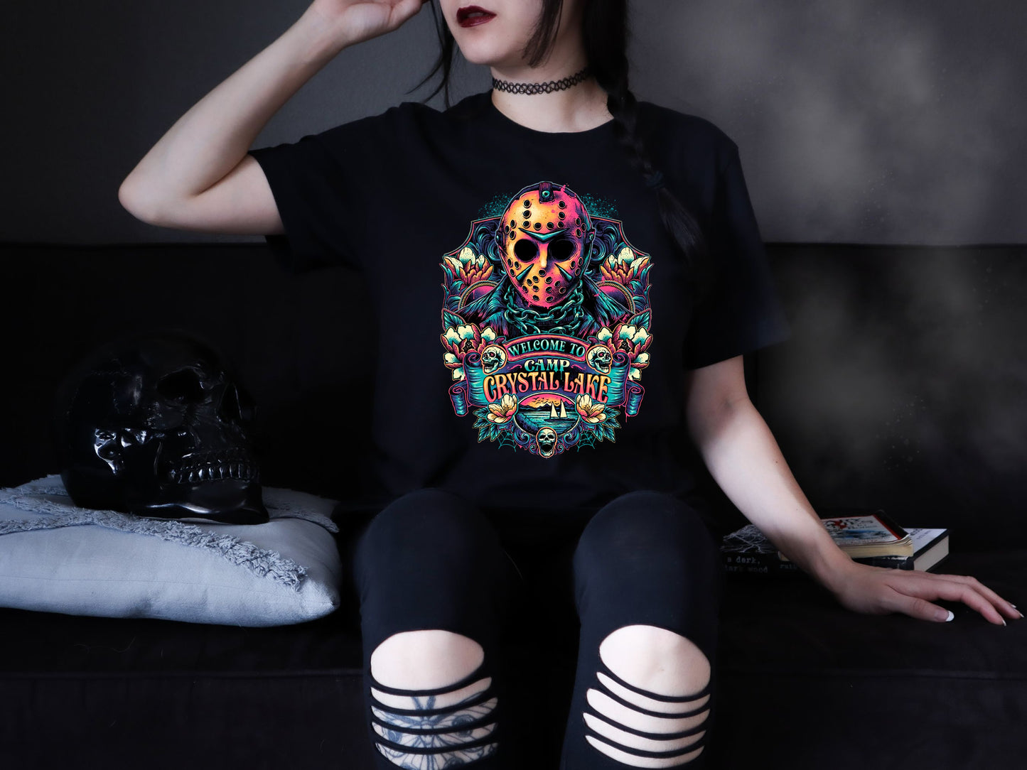 Camp Crystal Lake - Neon - Jason T-Shirt