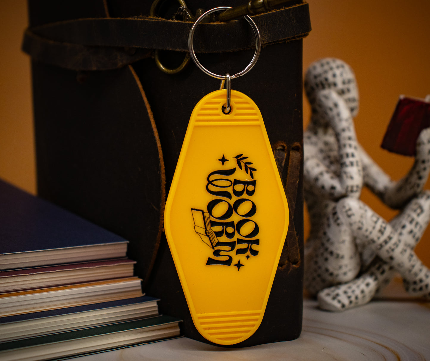 "Book Worm" Hotel Keychain - Multiple Colors