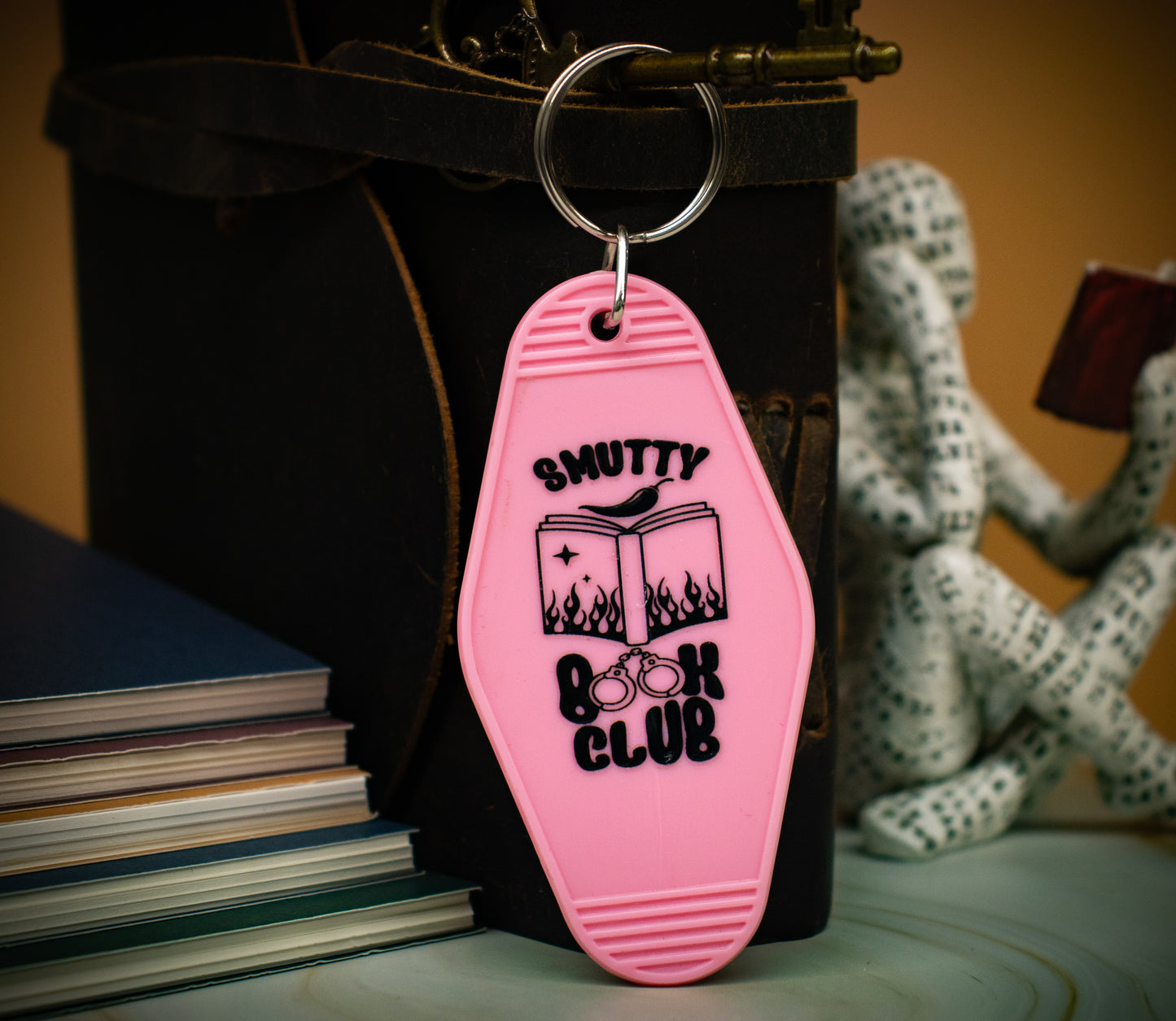 "Smutty Book Club" Hotel Keychain - Multiple Colors
