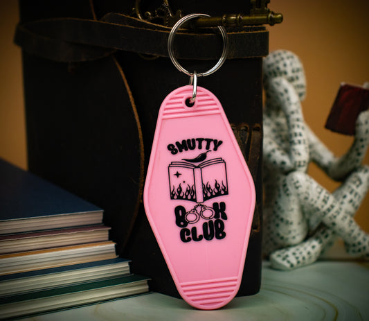 "Smutty Book Club" Hotel Keychain - Multiple Colors