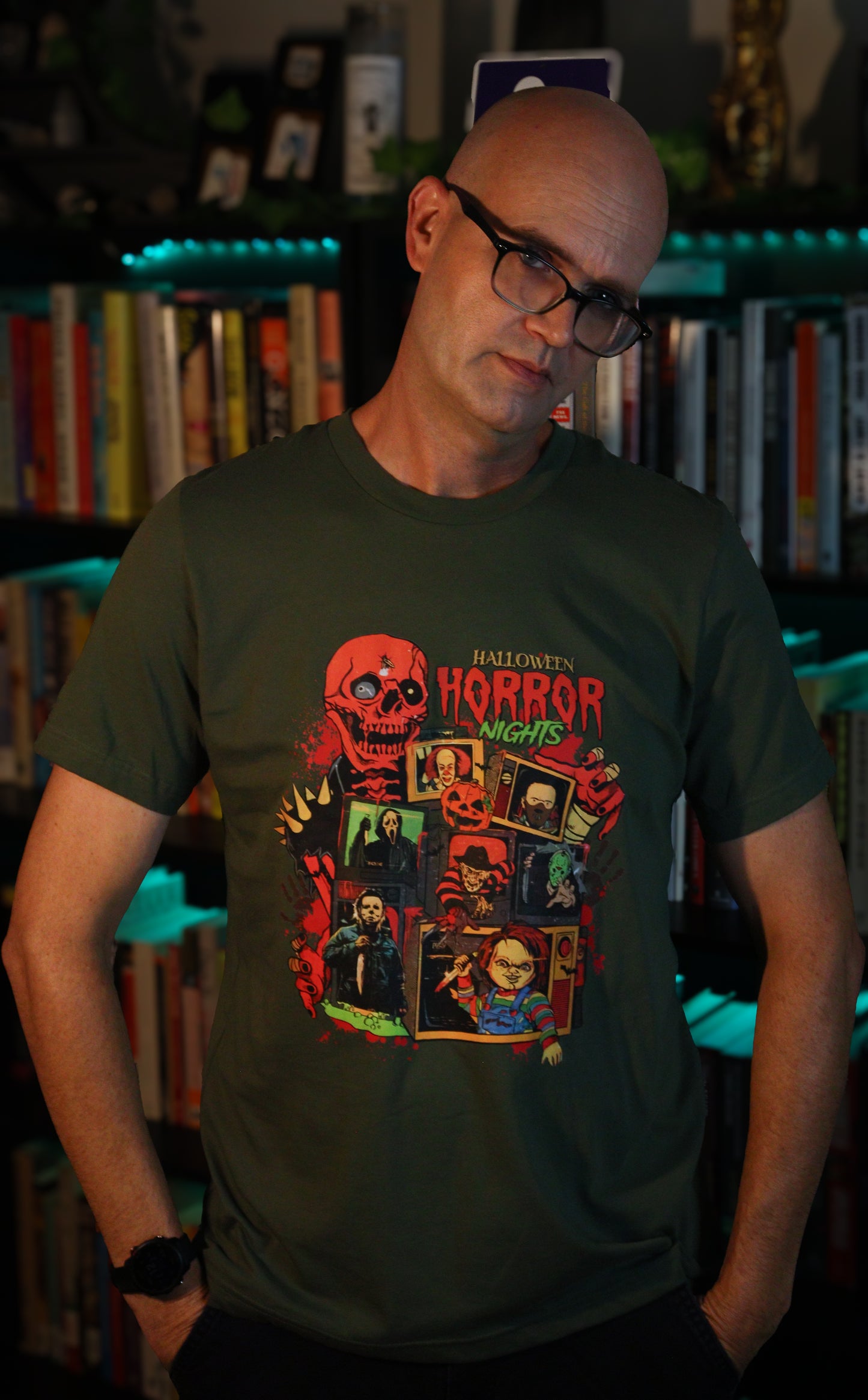 Halloween Horror Nights - Halloween Short sleeve T-Shirt -Universal Monsters-skeletons-Cute & Creepy-spooky