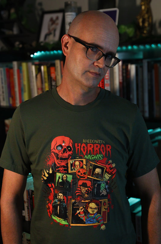 Halloween Horror Nights - Halloween Short sleeve T-Shirt -Universal Monsters-skeletons-Cute & Creepy-spooky