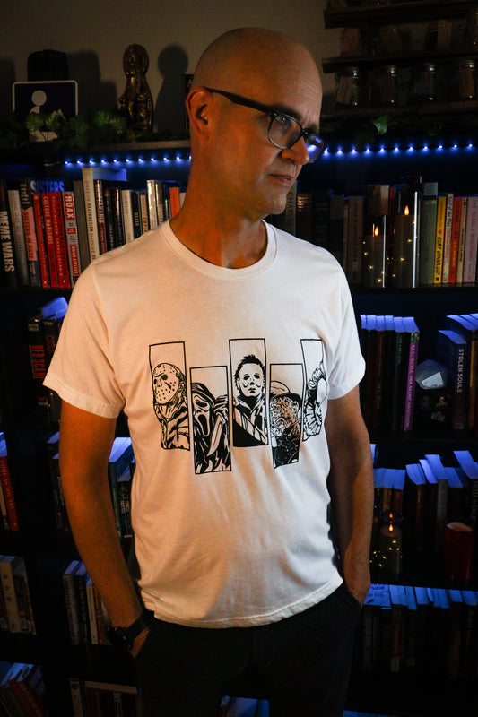 Horror Legends Black & White Silhouette T-Shirt