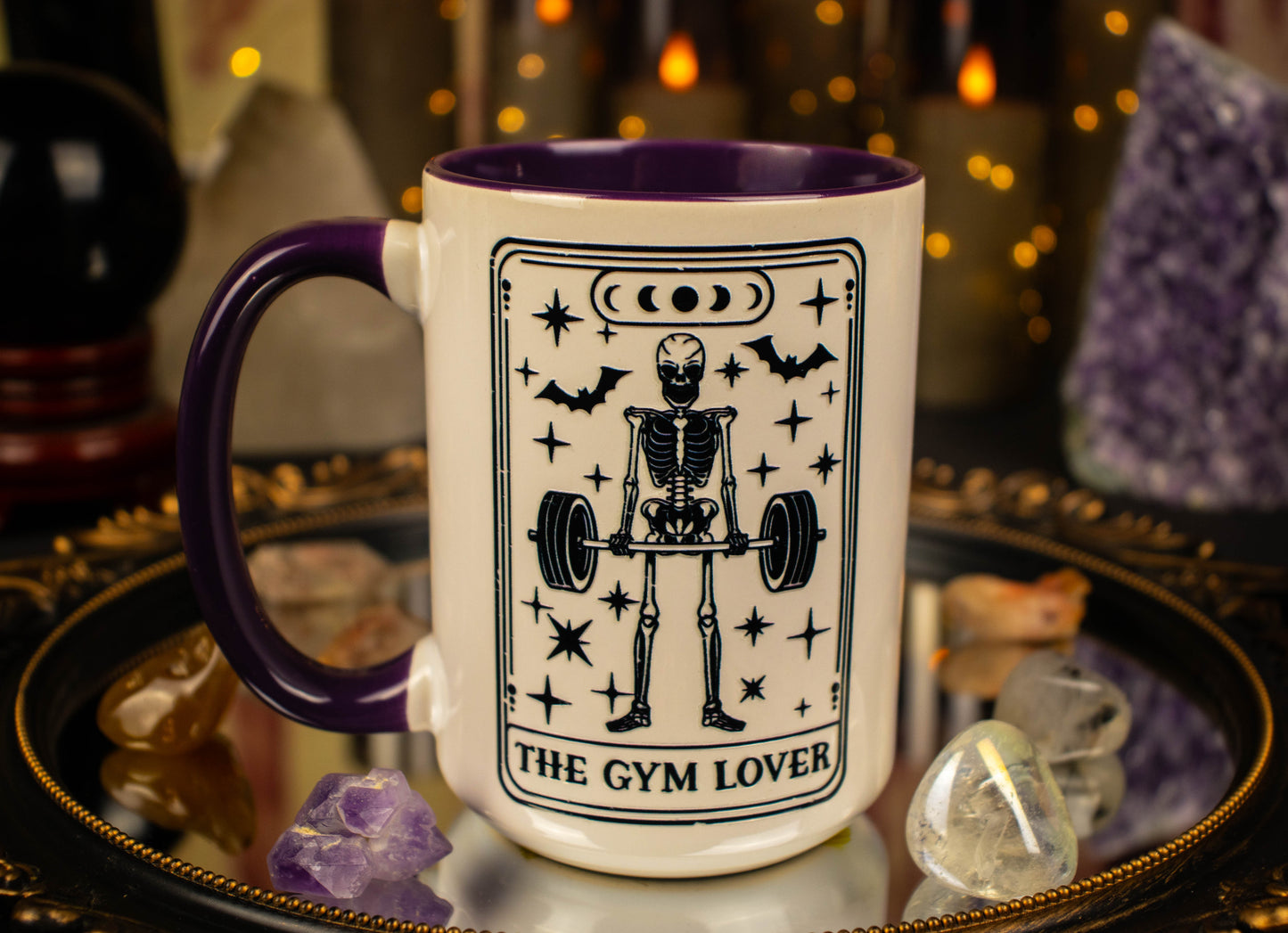 'The Gym Lover' Line Tarot 15oz Mug