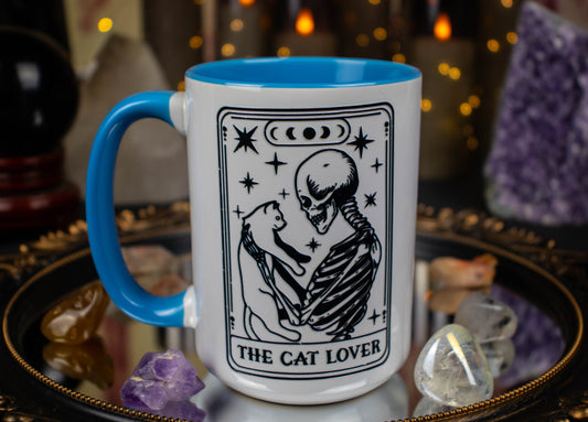 'The Cat Lover' Line Tarot 15oz Mug
