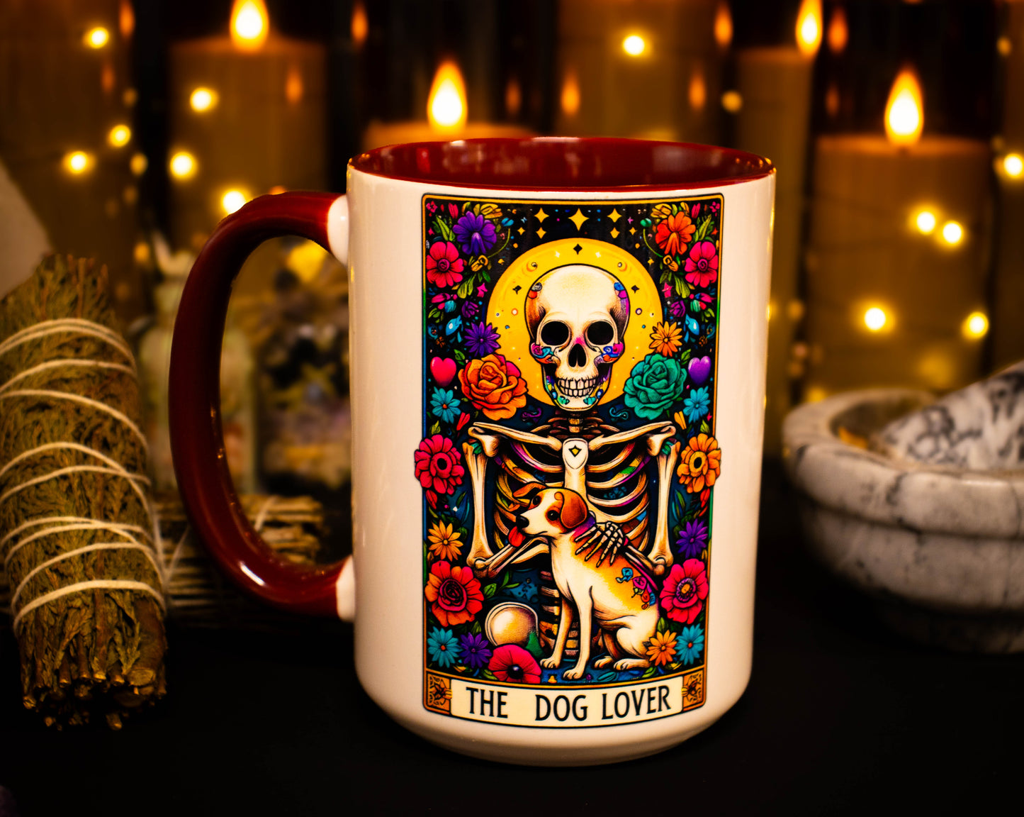 'The Dog Lover' Full Color Tarot  15oz Mug