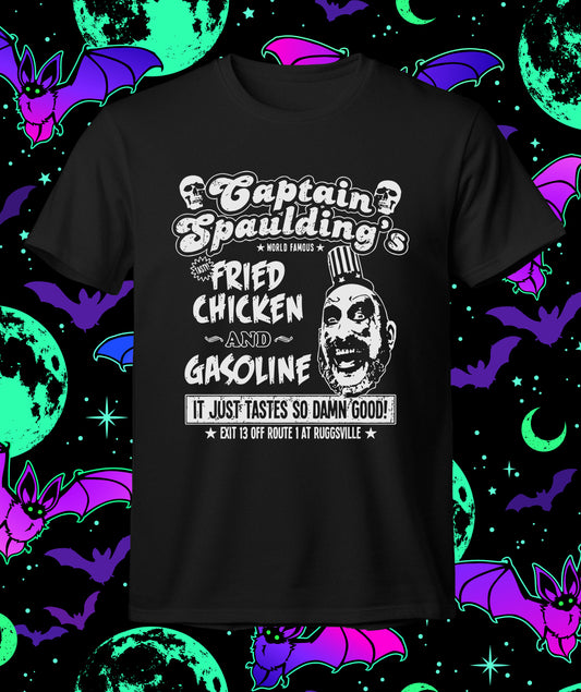 Captain Spaulding's Fried Chicken - Short sleeve t-shirt - House of 1000 Corpses, horror movie