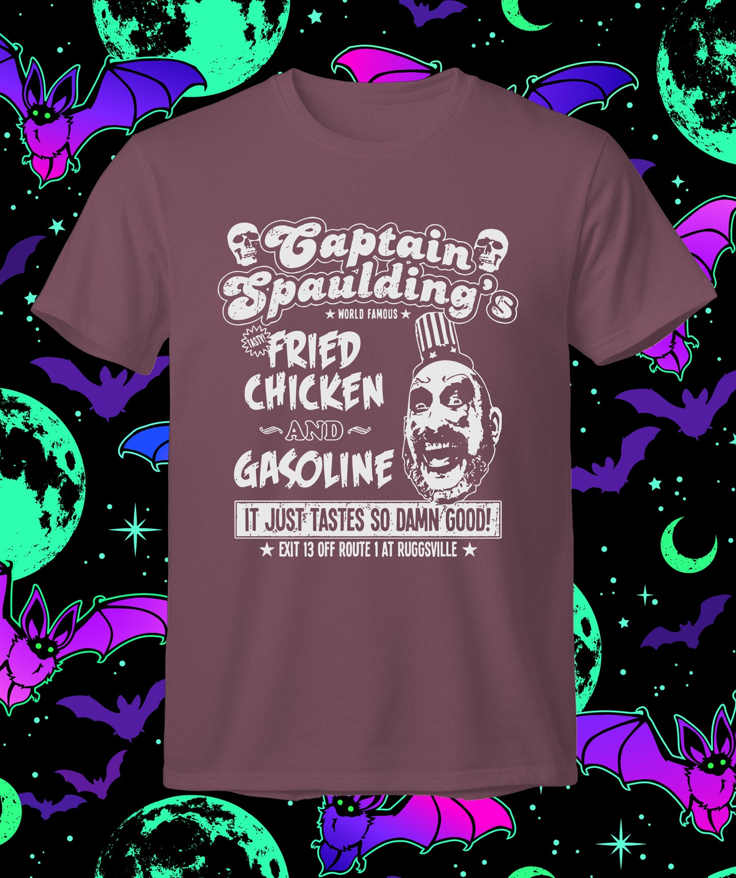 Captain Spaulding's Fried Chicken - Short sleeve t-shirt - House of 1000 Corpses, horror movie
