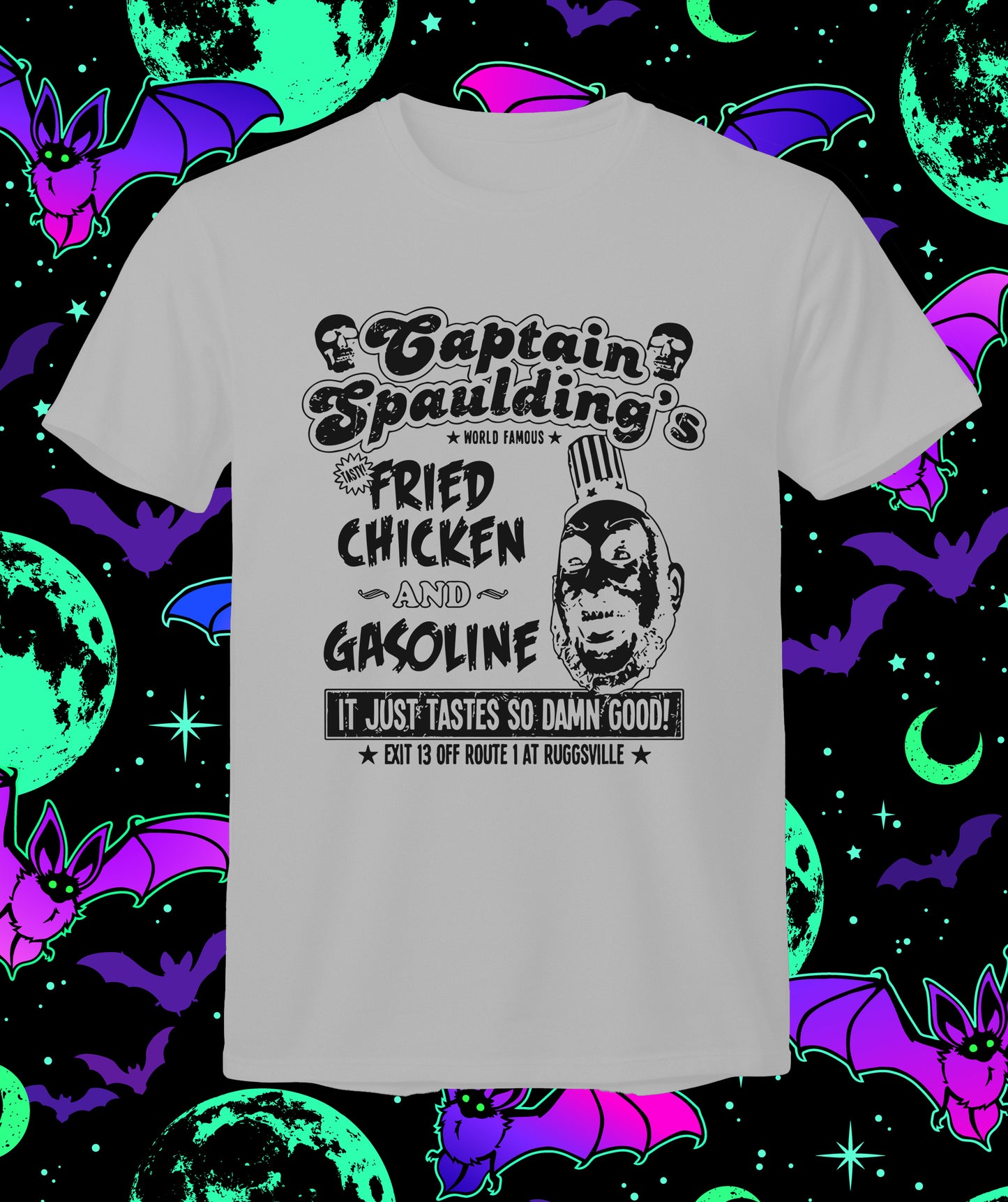 Captain Spaulding's Fried Chicken - Short sleeve t-shirt - House of 1000 Corpses, horror movie