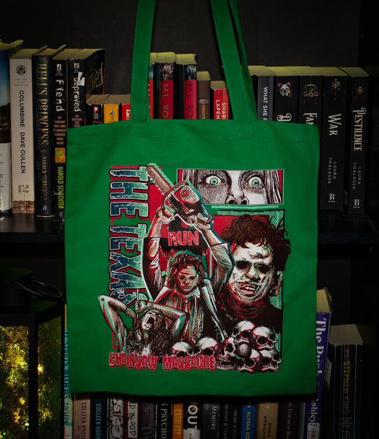 Leatherface Collage - Texas Chainsaw Massacre - Tote Bag