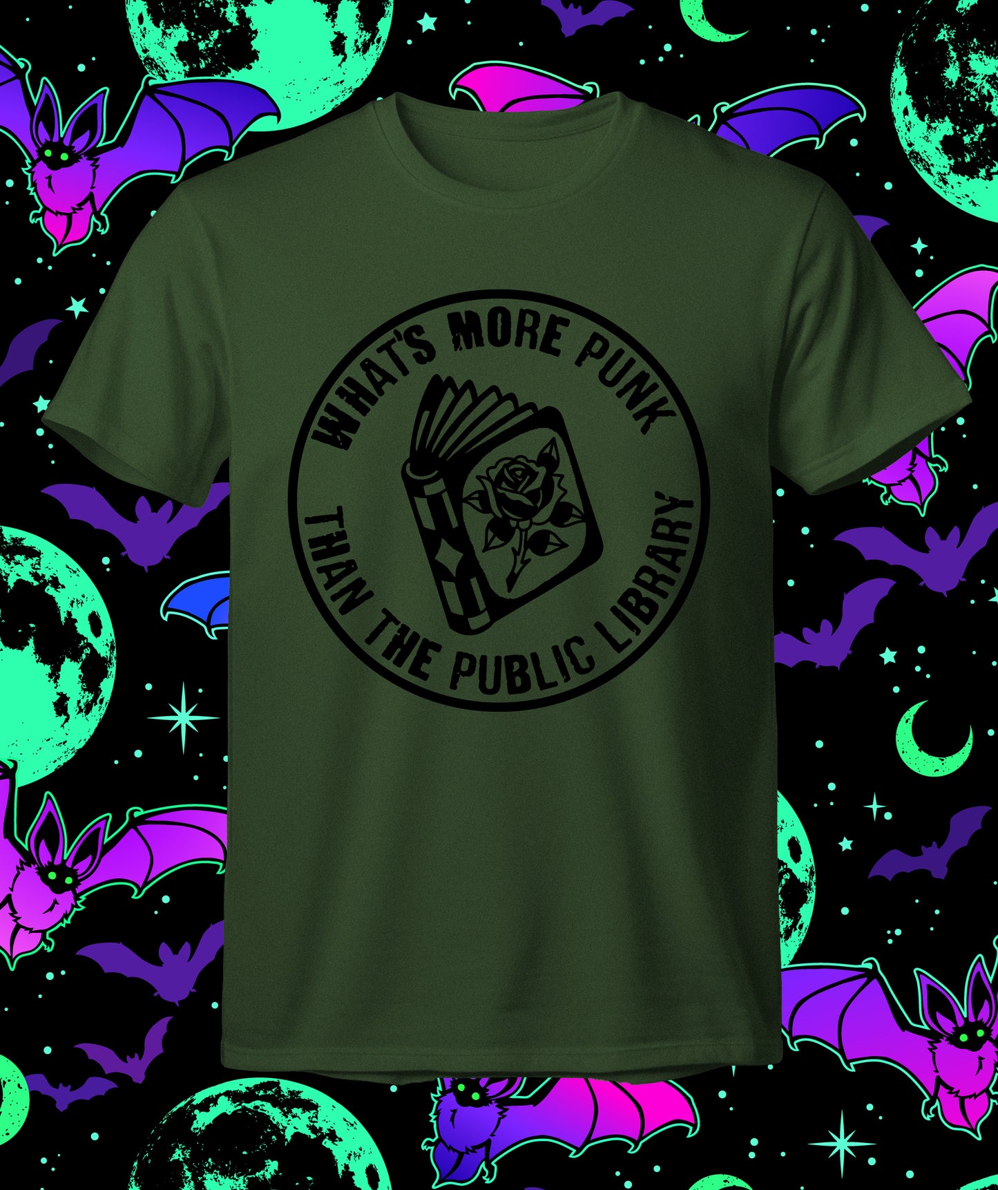 What's More Punk Than The Public Library - Stamp Design T-shirt