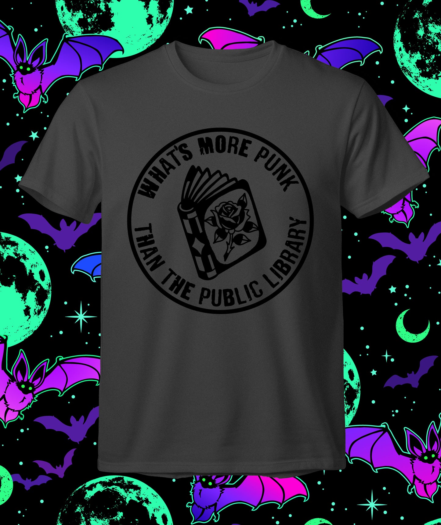 What's More Punk Than The Public Library - Stamp Design T-shirt