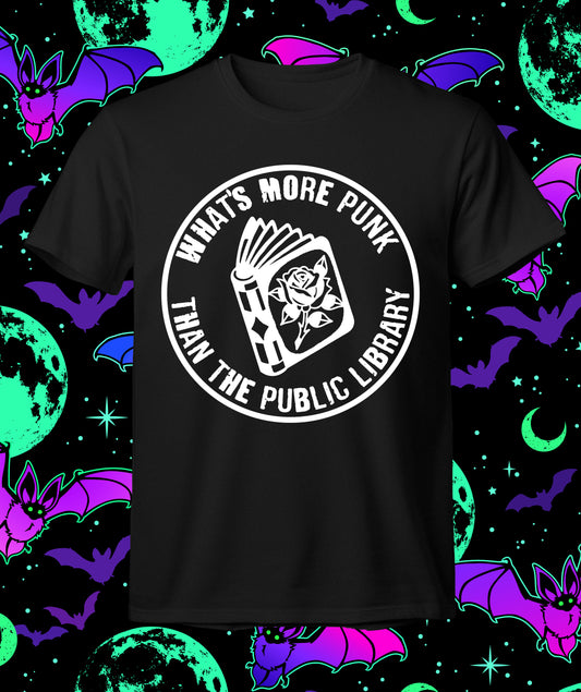 What's More Punk Than The Public Library - Stamp Design T-shirt