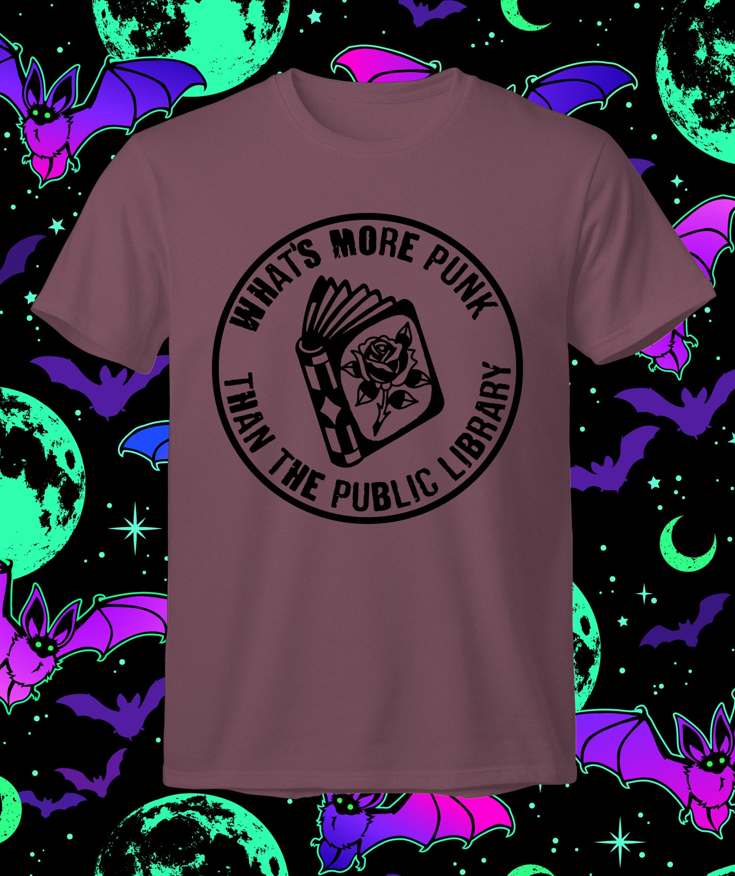 What's More Punk Than The Public Library - Stamp Design T-shirt